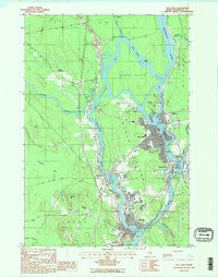 Old Town Maine Historical topographic map, 1:24000 scale, 7.5 X 7.5 Minute, Year 1988