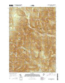 Old Speck Mountain Maine Current topographic map, 1:24000 scale, 7.5 X 7.5 Minute, Year 2014