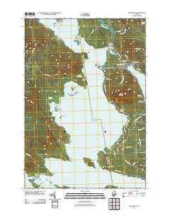 Oquossoc Maine Historical topographic map, 1:24000 scale, 7.5 X 7.5 Minute, Year 2011