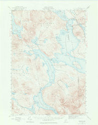 Oquossoc Maine Historical topographic map, 1:62500 scale, 15 X 15 Minute, Year 1940