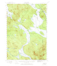 Oquossoc Maine Historical topographic map, 1:62500 scale, 15 X 15 Minute, Year 1940