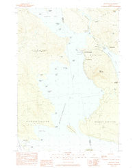 Oquossoc Maine Historical topographic map, 1:24000 scale, 7.5 X 7.5 Minute, Year 1984