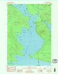 Oquossoc Maine Historical topographic map, 1:24000 scale, 7.5 X 7.5 Minute, Year 1984