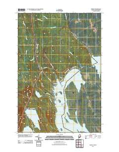 Orient Maine Historical topographic map, 1:24000 scale, 7.5 X 7.5 Minute, Year 2011