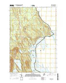 Orient Maine Current topographic map, 1:24000 scale, 7.5 X 7.5 Minute, Year 2014
