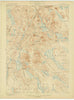 Orland Maine Historical topographic map, 1:62500 scale, 15 X 15 Minute, Year 1900