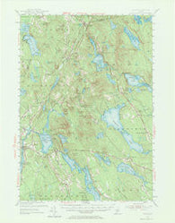 Orland Maine Historical topographic map, 1:62500 scale, 15 X 15 Minute, Year 1955