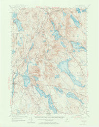 Orland Maine Historical topographic map, 1:62500 scale, 15 X 15 Minute, Year 1955