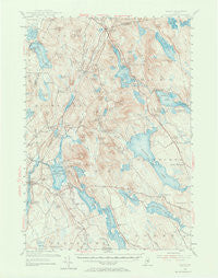 Orland Maine Historical topographic map, 1:62500 scale, 15 X 15 Minute, Year 1955