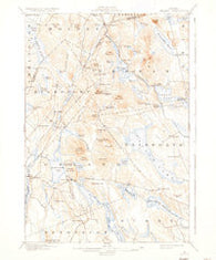 Orland Maine Historical topographic map, 1:62500 scale, 15 X 15 Minute, Year 1900