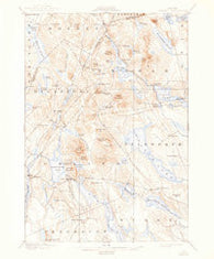 Orland Maine Historical topographic map, 1:62500 scale, 15 X 15 Minute, Year 1900