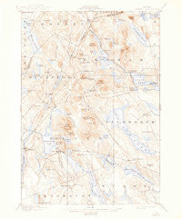 Orland Maine Historical topographic map, 1:62500 scale, 15 X 15 Minute, Year 1900
