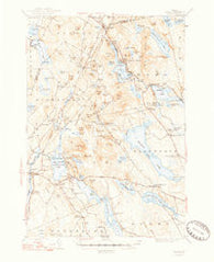 Orland Maine Historical topographic map, 1:62500 scale, 15 X 15 Minute, Year 1948