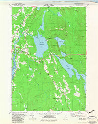 Orland Maine Historical topographic map, 1:24000 scale, 7.5 X 7.5 Minute, Year 1982