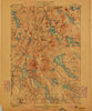 Orland Maine Historical topographic map, 1:62500 scale, 15 X 15 Minute, Year 1900