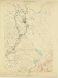 Orono Maine Historical topographic map, 1:62500 scale, 15 X 15 Minute, Year 1902