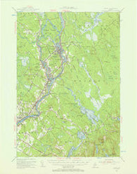 Orono Maine Historical topographic map, 1:62500 scale, 15 X 15 Minute, Year 1955