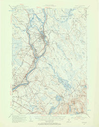Orono Maine Historical topographic map, 1:62500 scale, 15 X 15 Minute, Year 1955
