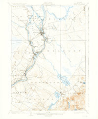 Orono Maine Historical topographic map, 1:62500 scale, 15 X 15 Minute, Year 1902