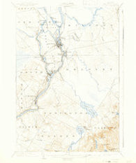 Orono Maine Historical topographic map, 1:62500 scale, 15 X 15 Minute, Year 1902