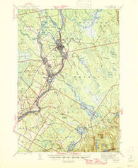 Orono Maine Historical topographic map, 1:62500 scale, 15 X 15 Minute, Year 1946