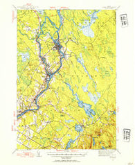 Orono Maine Historical topographic map, 1:62500 scale, 15 X 15 Minute, Year 1944