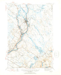 Orono Maine Historical topographic map, 1:62500 scale, 15 X 15 Minute, Year 1944