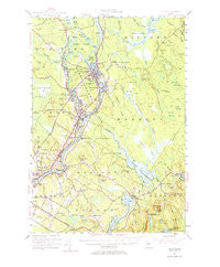 Orono Maine Historical topographic map, 1:62500 scale, 15 X 15 Minute, Year 1955