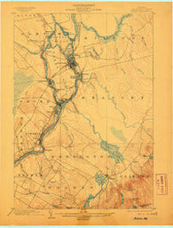Orono Maine Historical topographic map, 1:62500 scale, 15 X 15 Minute, Year 1902
