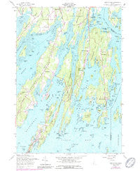Orrs Island Maine Historical topographic map, 1:24000 scale, 7.5 X 7.5 Minute, Year 1957