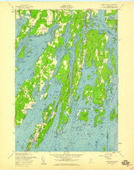 Orrs Island Maine Historical topographic map, 1:24000 scale, 7.5 X 7.5 Minute, Year 1957