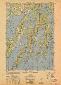 Orrs Island Maine Historical topographic map, 1:25000 scale, 7.5 X 7.5 Minute, Year 1950