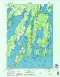Orrs Island Maine Historical topographic map, 1:24000 scale, 7.5 X 7.5 Minute, Year 1957