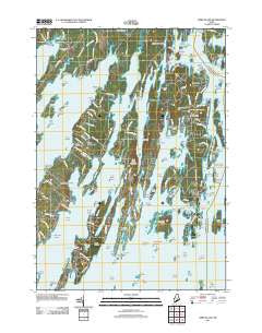 Orrs Island Maine Historical topographic map, 1:24000 scale, 7.5 X 7.5 Minute, Year 2011