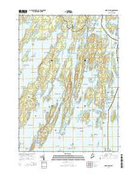 Orrs Island Maine Current topographic map, 1:24000 scale, 7.5 X 7.5 Minute, Year 2014