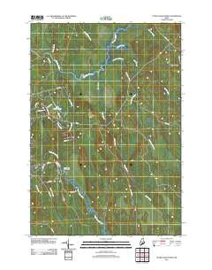 Otter Chain Ponds Maine Historical topographic map, 1:24000 scale, 7.5 X 7.5 Minute, Year 2011