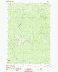 Oxbow East Maine Historical topographic map, 1:24000 scale, 7.5 X 7.5 Minute, Year 1986