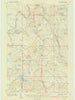 Oxbow Maine Historical topographic map, 1:62500 scale, 15 X 15 Minute, Year 1942