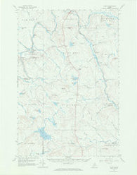 Oxbow Maine Historical topographic map, 1:62500 scale, 15 X 15 Minute, Year 1965