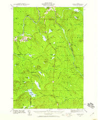 Oxbow Maine Historical topographic map, 1:62500 scale, 15 X 15 Minute, Year 1940