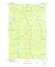 Oxbow Maine Historical topographic map, 1:62500 scale, 15 X 15 Minute, Year 1965