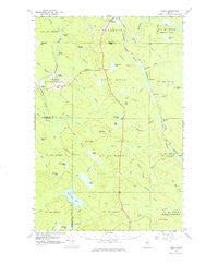 Oxbow Maine Historical topographic map, 1:62500 scale, 15 X 15 Minute, Year 1965