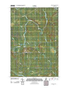 Oxbow East Maine Historical topographic map, 1:24000 scale, 7.5 X 7.5 Minute, Year 2011