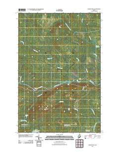 Oxbow West Maine Historical topographic map, 1:24000 scale, 7.5 X 7.5 Minute, Year 2011