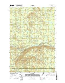 Oxbow West Maine Current topographic map, 1:24000 scale, 7.5 X 7.5 Minute, Year 2014