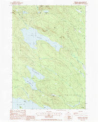 Oxbrook Lakes Maine Historical topographic map, 1:24000 scale, 7.5 X 7.5 Minute, Year 1988