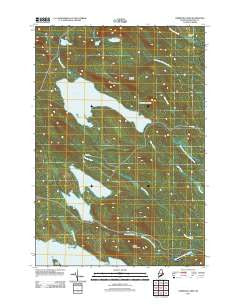 Oxbrook Lakes Maine Historical topographic map, 1:24000 scale, 7.5 X 7.5 Minute, Year 2011