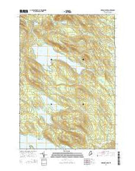 Oxbrook Lakes Maine Current topographic map, 1:24000 scale, 7.5 X 7.5 Minute, Year 2014