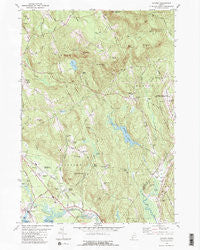 Oxford Maine Historical topographic map, 1:24000 scale, 7.5 X 7.5 Minute, Year 1980