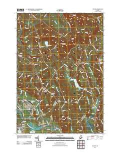 Oxford Maine Historical topographic map, 1:24000 scale, 7.5 X 7.5 Minute, Year 2011